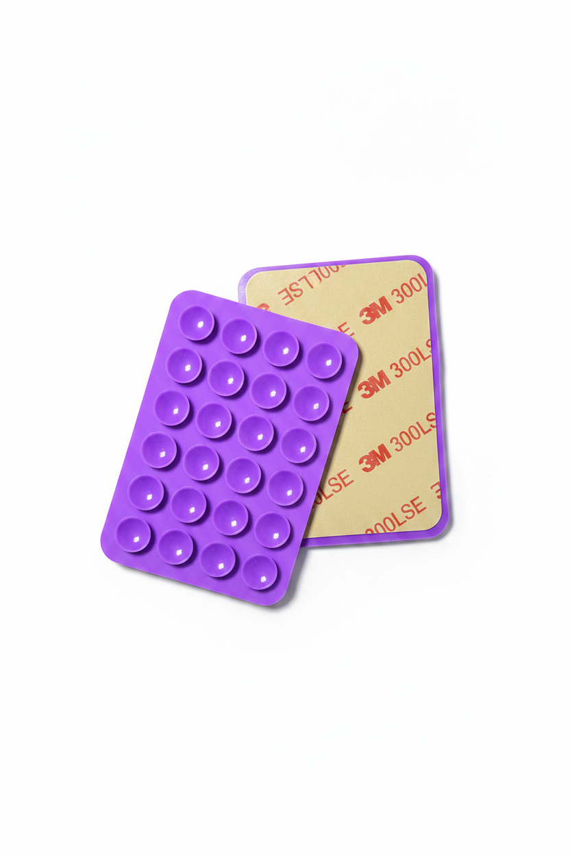 Producto morado con fondo blanco