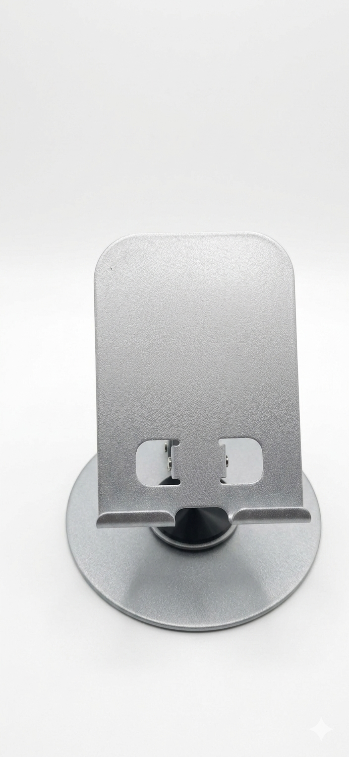Soporte de Escritorio Zolux K95 - Diseño Industrial en Aluminio (Plata)