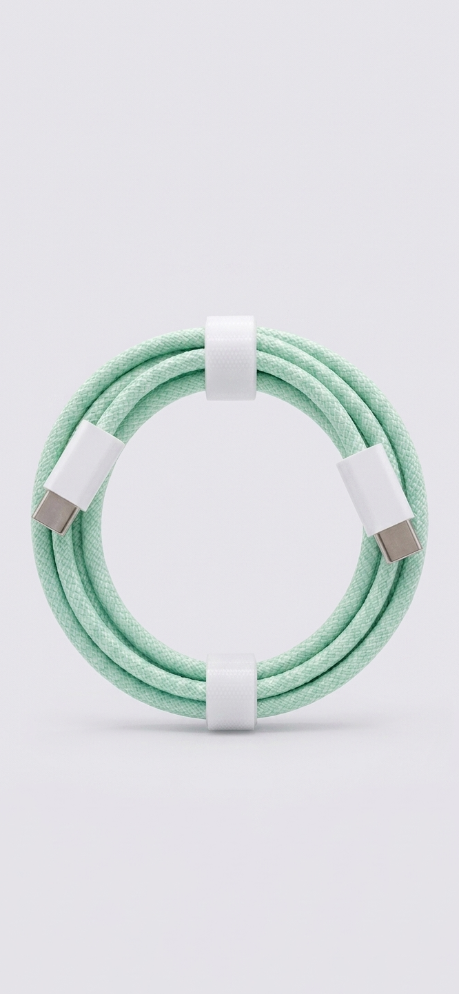 Cable USB-C a USB-C Trenzado de Alta Resistencia (Carga Rápida)