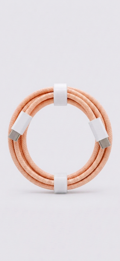 Cable USB-C a USB-C Trenzado de Alta Resistencia (Carga Rápida)